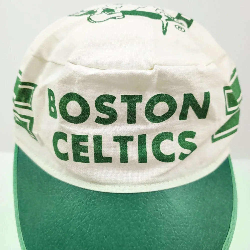 Boston Celtics Vintage Painter's Hat Cap 1981 NBA Champions Lucky Leprechaun